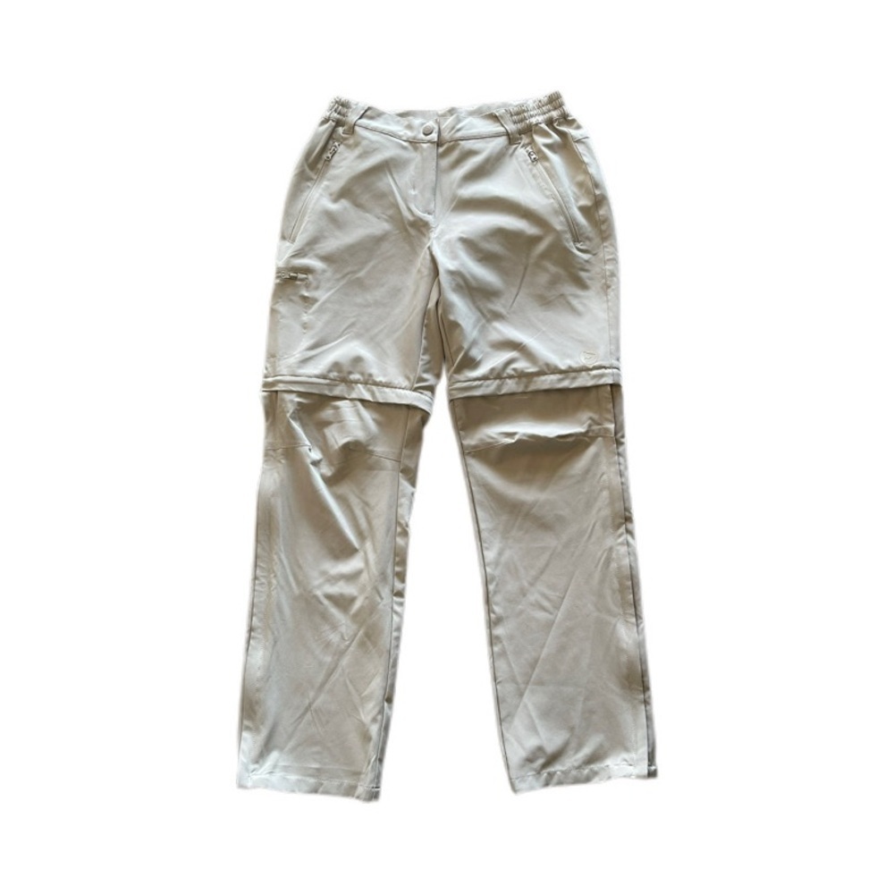 Outdoor Ventures Beige Stretchy Cargo Zip Off Convertible Pants Women’s 8/29